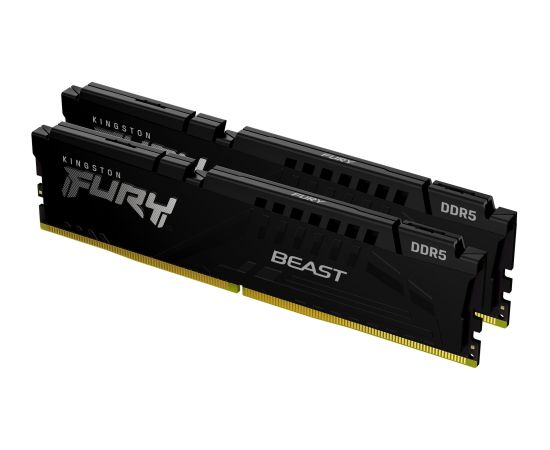Kingston Technology FURY Beast 128GB 5600MT/s DDR5 CL40 DIMM (Kit of 2) Black