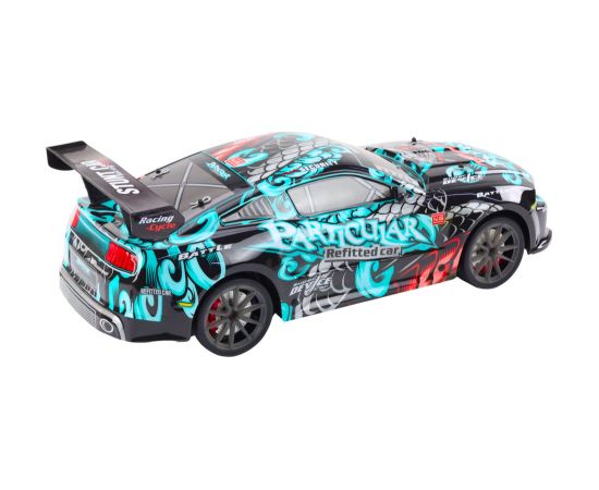 Leantoys Large Remote Controlled RC Sports Car 1:8 Lights Sounds Graffiti