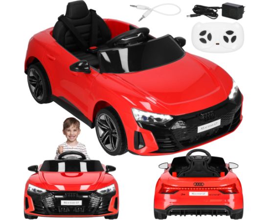 Mašīnīte ar akumulatoru Audi elektriskais bērnu auto rotaļlieta ar pulti Springos KC0013
