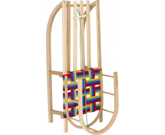 Ragavas ar muguras balstu un ar ērtu sēdekli Springos SAN004 90x32cm koka