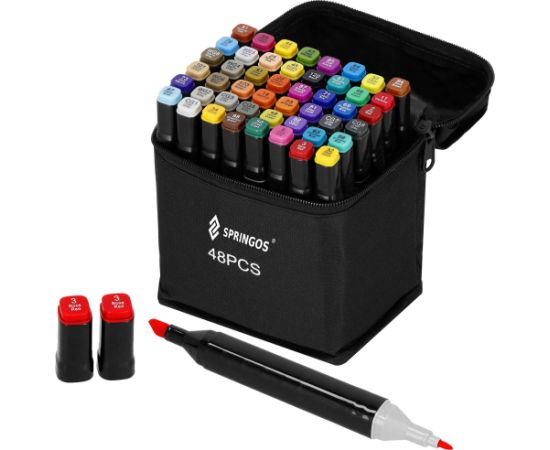 Springos SA1014 АЛКОГОЛЬНЫЕ МАРКЕРЫ 48 ШТ.