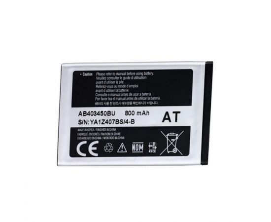 Samsung AB403450BE Oriģināls Akumulators M3510 S3500 S5510 Li-Ion 800mAh (OEM)
