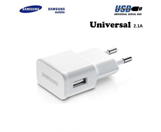 Samsung ETA-U90EWEG Universāls Lādētājs USB 2A telefoniem un planšetdatoreim Balts (OEM)