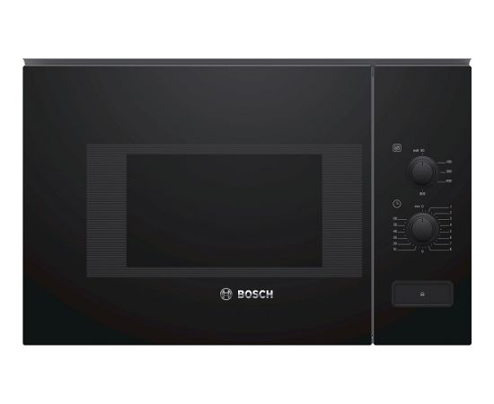 BOSCH BFL520MB0 Mikroviļņu krāsns, iebūvējama, 20L 800W melna