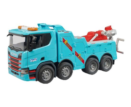 BRUDER Scania Super 560R recovery and towing truck with light and sound module