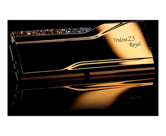 G.Skill DDR5 - 48GB - 7200 - CL - 36 (2x 24 GB) Dual-Kit (gold, F5-7200J3646F24GX2-TR5G, Trident Z5 Royal, INTEL XMP)