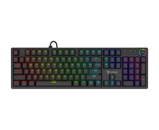 SAVIO STYX Mechanical Keyboard Outemu Red, Hot Swap, RGB