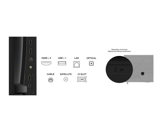 TCL 65P69K TV 165.1 cm (65") 4K Ultra HD Smart TV Wi-Fi Black