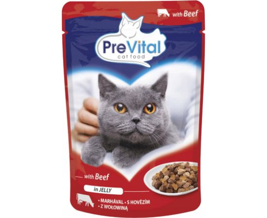 PREVITAL Beef in jelly - wet cat food - 100g