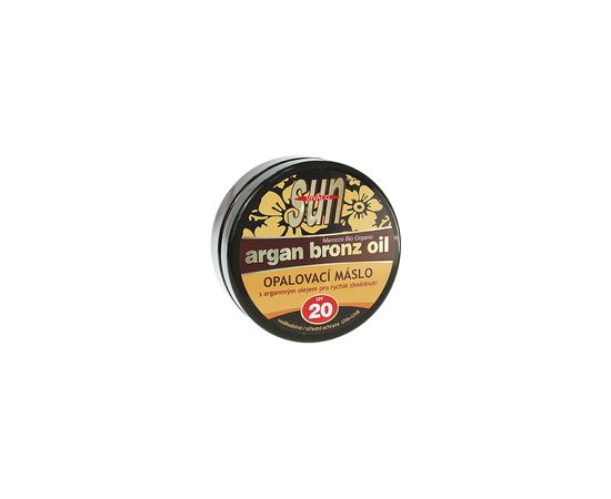 Vivaco Sun Argan Bronze Oil SPF 20 - Suntan butter with organic argan oil 200ml