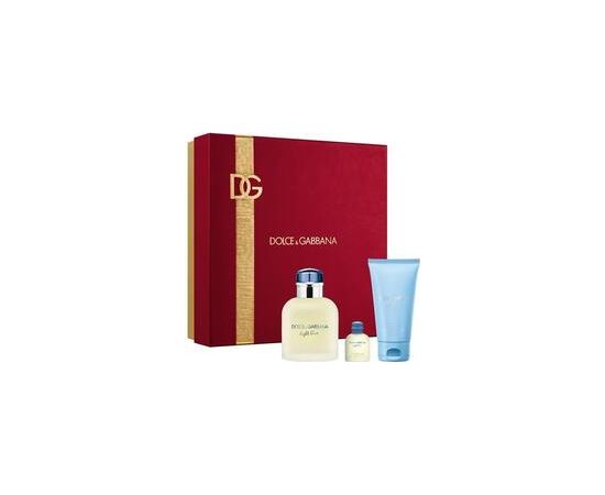 Dolce & Gabbana Light Blue Pour Homme Dárková sada EDT 75 ml, sprchový gel 50 ml a miniaturka EDT 4,5 ml 75ml
