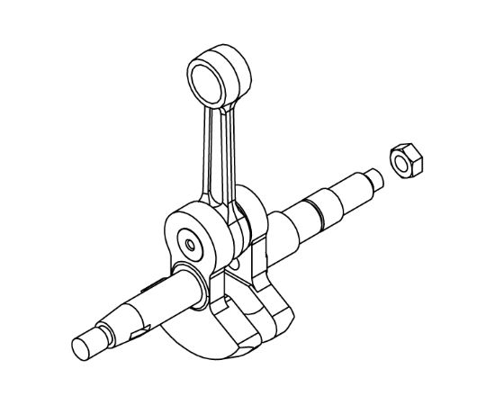 Crancshaft 452S, CS-452ESX, Echo