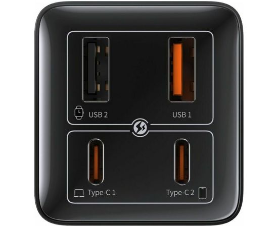 Baseus GaN6 Pro Tīkla Lādētājs 100W Kabelis 1m
