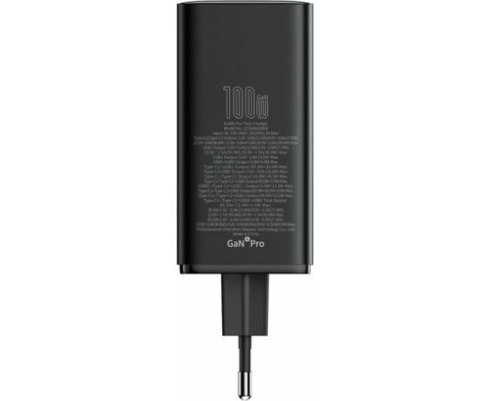 Baseus GaN6 Pro Tīkla Lādētājs 100W Kabelis 1m