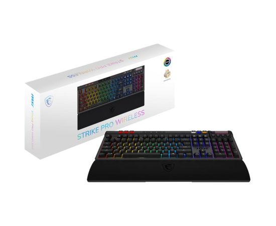 KEYBOARD GAMING BLACK US/STRIKE PRO W SILENT US MSI