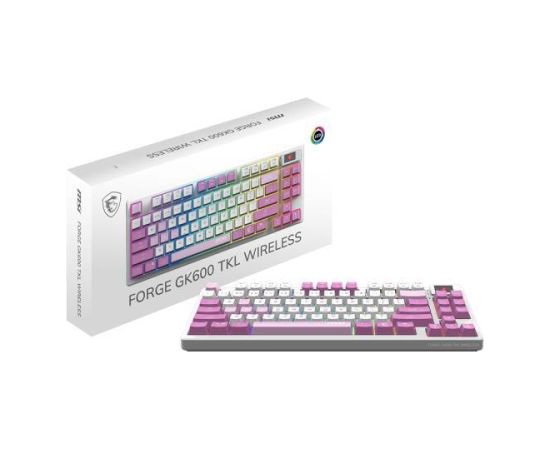 KEYBOARD GAMING VIOLET US/FORGE GK600 TKL W VIOLET MSI