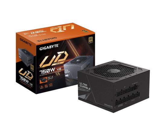 Power Supply GIGABYTE UD750GM PG5 V2 ATX 3.1 750 Watts Efficiency 80 PLUS GOLD PFC Active MTBF 100000 hours GP-UD750GMPG5V2