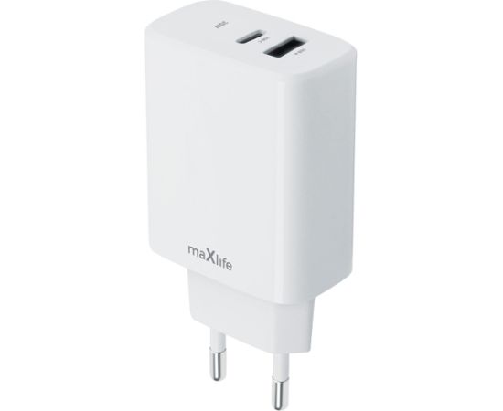 Maxlife MXTC-10-20AC Зарядное устройство Type C + USB 20W