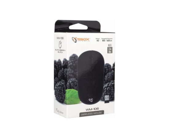 Sbox WM-106 Wireless Optical Mouse Black