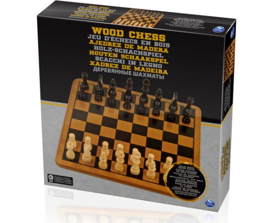 Spin Master SPINMASTER GAMES  Wood Chess, 6033302