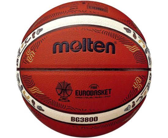 Molten Eurobaset 2025 basketbola bumbas replika B7G3800-E5Z
