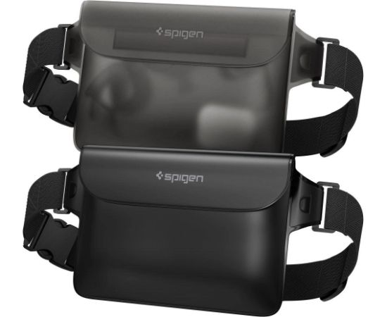 Spigen A620 UNIVERSĀLA ŪDENSNECAURLAIDĪGA JOSTA SOMIŅA, 2 GAB., MELNA