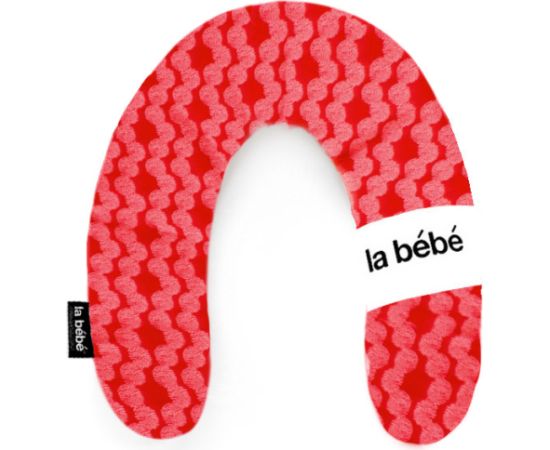 La Bebe™ Nursing La Bebe™ Rich Maternity Pillow Art.24427 White&Red ornament Pakaviņš (pakavs) mazuļa barošana, gulēšanai, pakaviņš grūtniecēm, 34x104 cm