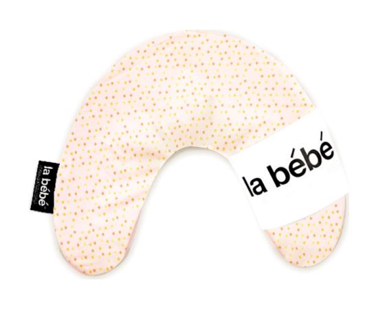 La Bebe™ Nursing La Bebe™ Mimi Nursing Cotton Pillow Art.3325 Dots Orange Atbalsta pakaviņš spilventiņš 19x46cm ceļojumiem