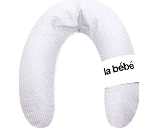 La Bebe™ Nursing La Bebe™ Rich Maternity Pillow Art.81027 Pearl Grey Satin Подковка для сна, кормления малыша 30x104 cm