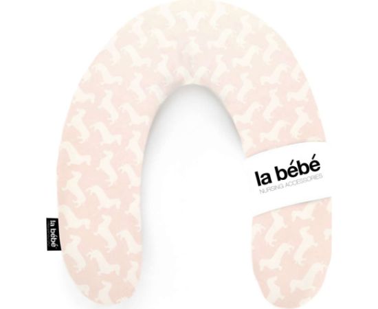 La Bebe™ Nursing La Bebe™ Rich Maternity Pillow Art.85512 Dog Pink/White Подковка для сна, кормления малыша 30x104 cm