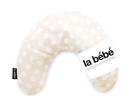 La Bebe™ Nursing La Bebe™ Mimi Nursing Linen Pillow Art.72678 Dots Atbalsta pakaviņš spilventiņš 19x46cm ceļojumiem