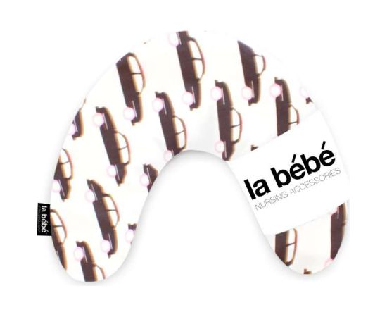 La Bebe™ Nursing La Bebe™ Mimi Nursing Cotton Pillow Art.35601 Cars Black/White Подкова для сна, кормления малыша 19x46 cm