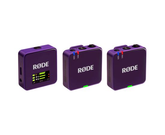 RODE Wireless GO III (fioletowy) - System mikrofonów bezprzewodowych Mikrofoni