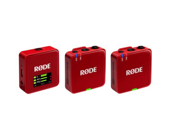RODE Wireless GO III (czerwony) - System mikrofonów bezprzewodowych
