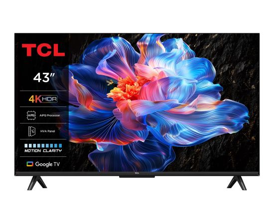 TCL 43P69K TV 109.2 cm (43") 4K Ultra HD Smart TV Wi-Fi Black
