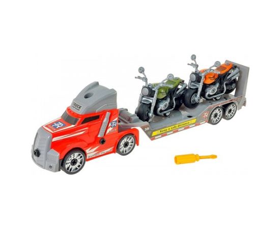 Adar Konstruktors auto treilers ar motocikliem (skaņa, gaisma) 56 cm 612952
