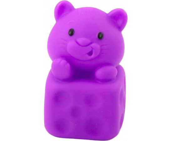 Leantoys Zestaw Miękkich Gumowych Klocków Kolorowe Zwierzątka 6el.