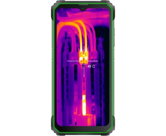 Blackview Rugged BL8800 Dual 5G Pro 6.58" FHD+IPS 1080x2408 8GB/128GB, MT6833V Octa-core 2.2GHz, 16MP Front/5MP+50MP Back Camera FLIR thermal camera Battery 8380mAh Type-C Android 11 Fingerprint Dual SIM NFC NO Charger MIL-STD-810H Green