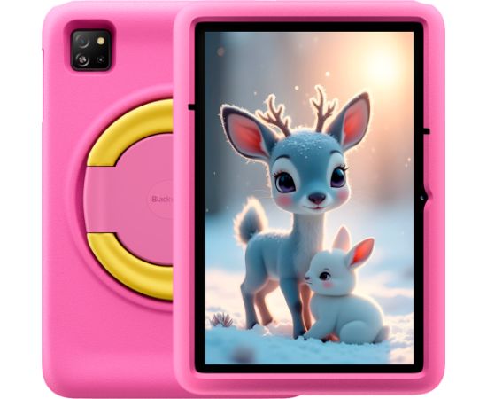 Blackview Tab 60 Pro Kids LTE 10.1-inch HD+ 800x1280 IPS 60Hz 4GB/128GB Octa-core T606 1.6GHz 5MP Front/8MP Back Camera Battery 7700mAh NO Carger USB Type-C Android 15 SD card slot Rose Pink