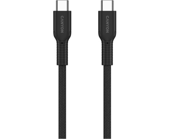 CANYON cable OnWire 60CL C-C 60W COLOR Braided 1m Black