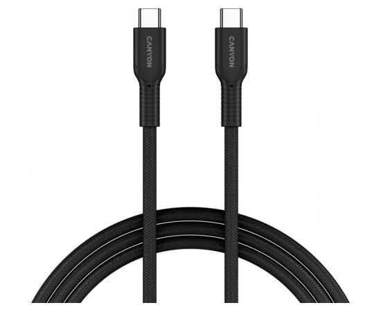 CANYON cable OnWire 60CL C-C 60W COLOR Braided 1m Black