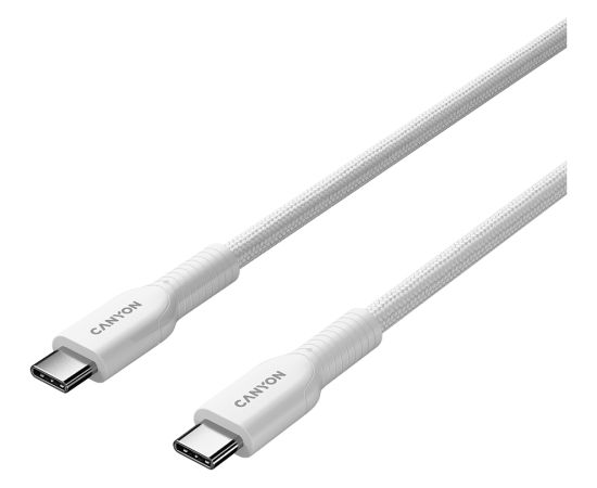 CANYON cable OnWire 60CL C-C 60W COLOR Braided 1m White