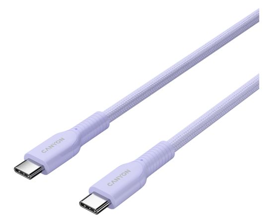 CANYON cable OnWire 60CL C-C 60W COLOR Braided 1m Purple