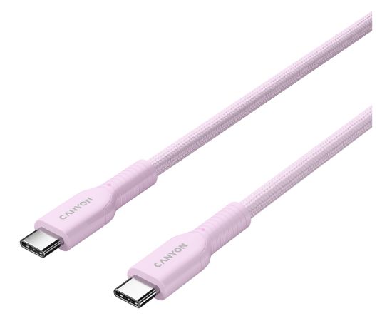 CANYON cable OnWire 60CL C-C 60W COLOR Braided 1m Pink