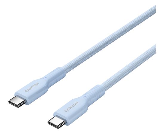 CANYON cable OnWire 60CL C-C 60W COLOR Braided 1m Light Blue