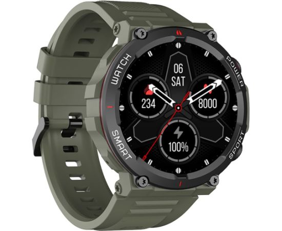 Blackview W50 Black, 1.39-inch HD LCD 360x360, 370mAh Battery, 24-hour SpO2 Detection + Heart Rate Monitoring, Calls and SMS notification, Green