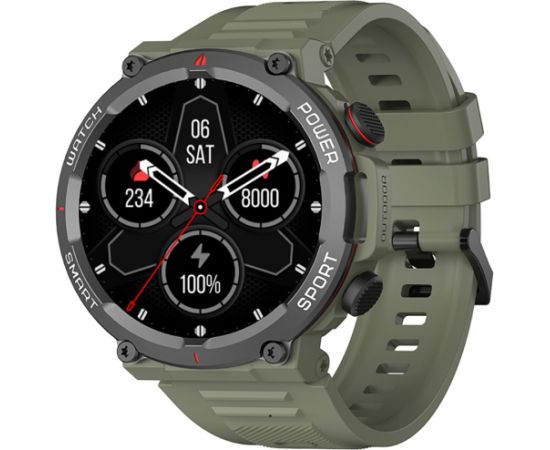 Blackview W50 Black, 1.39-inch HD LCD 360x360, 370mAh Battery, 24-hour SpO2 Detection + Heart Rate Monitoring, Calls and SMS notification, Green