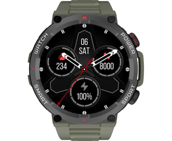 Blackview W50 Black, 1.39-inch HD LCD 360x360, 370mAh Battery, 24-hour SpO2 Detection + Heart Rate Monitoring, Calls and SMS notification, Green