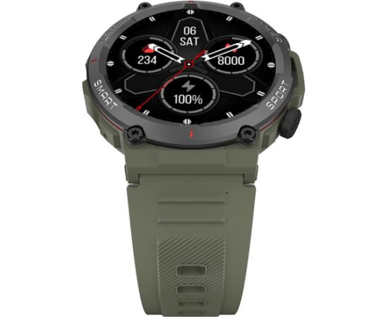 Blackview W50 Black, 1.39-inch HD LCD 360x360, 370mAh Battery, 24-hour SpO2 Detection + Heart Rate Monitoring, Calls and SMS notification, Green