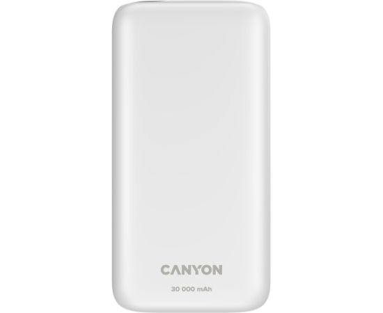 CANYON power bank PB-301 LED 30000 mAh PD 20W QC 3.0 White